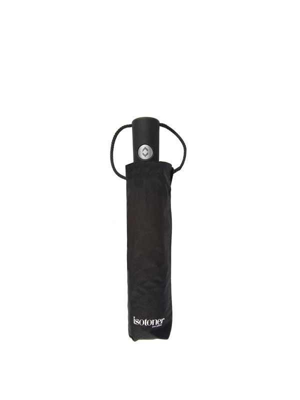 Parapluie Auto-pliant Rain-Fold Noir – Nylon – Avec étui Et Poignée Marron – Occasion