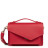 Sac rabat 480 011 Zoe x Lancaster vachette recyclee rouge Sac rabat 480 011 Zoe x Lancaster vachette recyclee rouge