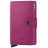 Etui cartes RFID avec protection cuir Mc crisple SECRID cuir et metal fuchsia