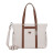 Sac shopping SAMSONITE toile enduite garnie cuir 1451 ivoire Sac shopping SAMSONITE toile enduite garnie cuir 1451 ivoire