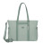 Sac shopping SAMSONITE toile garnie cuir a639 thym Sac shopping SAMSONITE toile garnie cuir a639 thym