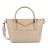 Sac LANCASTER de la ligne MAYA DOUBLE KBA toile enduite beige fonce Sac LANCASTER de la ligne MAYA DOUBLE KBA toile enduite beige fonce