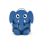 Sac à dos LARGE FRIENDS AFFENZAHN. tolie elephant bleu