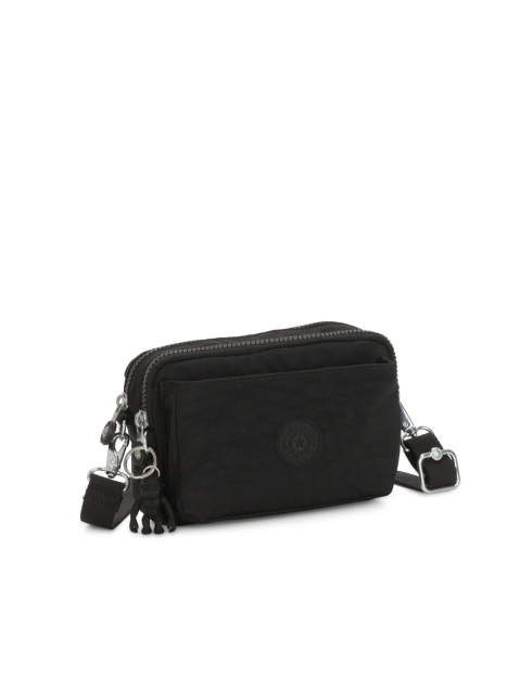 Sac à Main Kipling Vintage Extensible En Toile Noire - Occasion En Très Bon état - Style Porté épaule