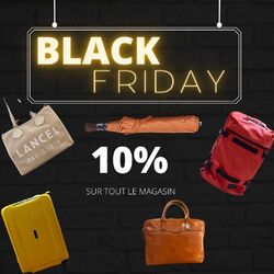 BLACK FRIDAY ! 
10% sur tout le magasin

Venez en profitez !
Du 24/11 au 25/11

#cuirjd#maroquinerie#lemans#blackfriday#10%#magasin#parapluie#valise#portedocument#sacshopping